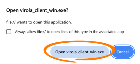 Screenshot of a browser confirmation